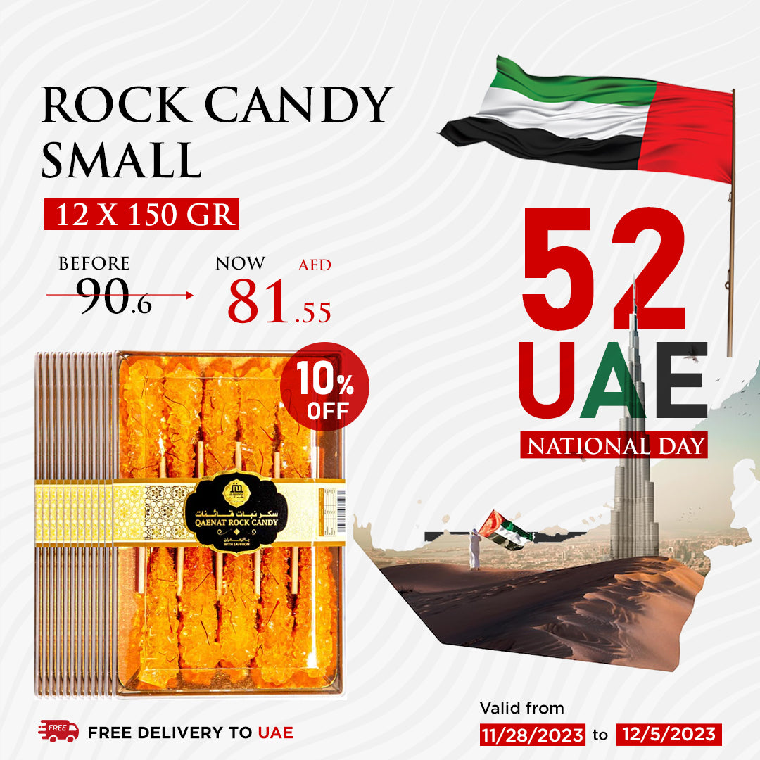 Rock Candy Saffron (150G)- Pack of 12 Pcs