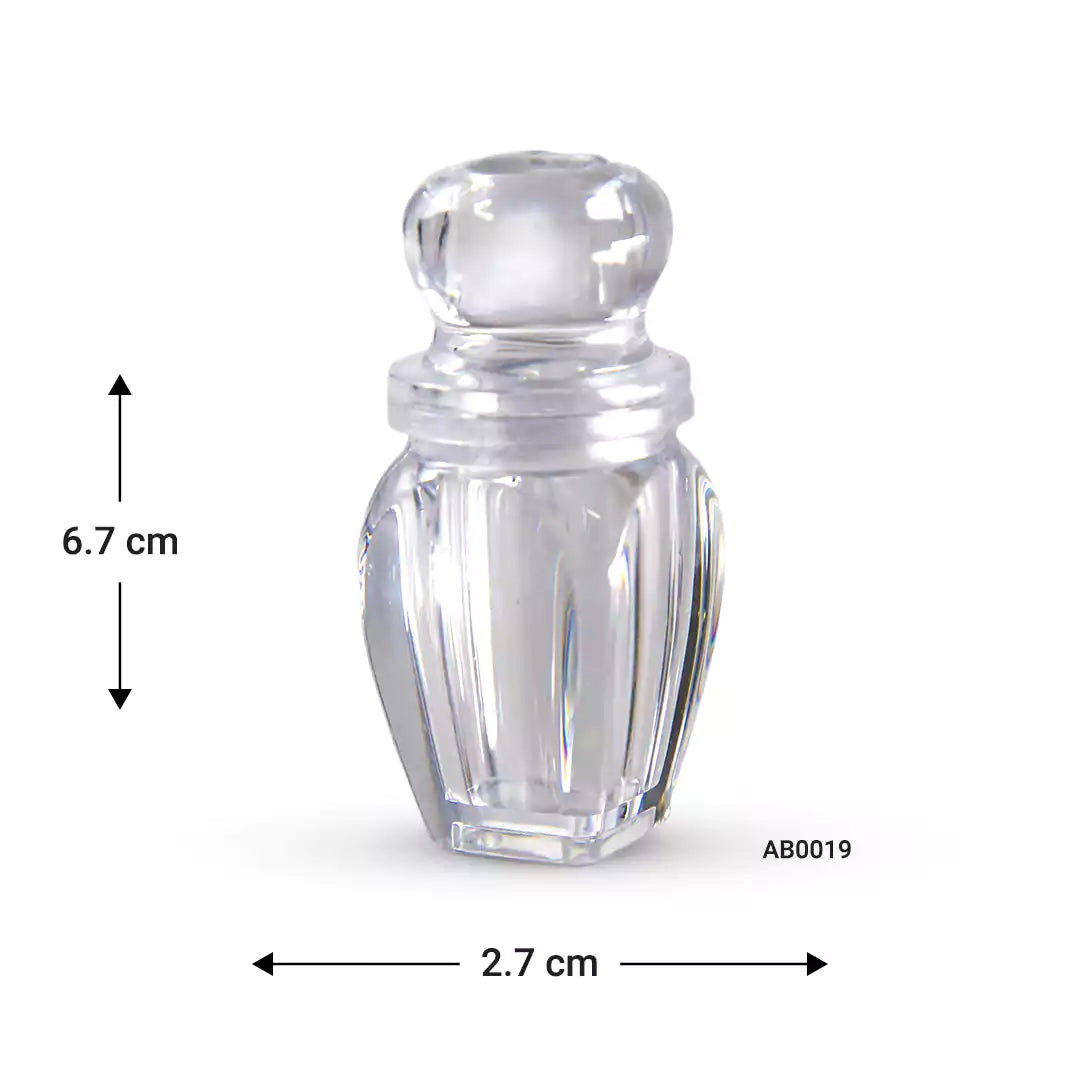 Acrylic Jar Oval clear shape NEW RELEASE