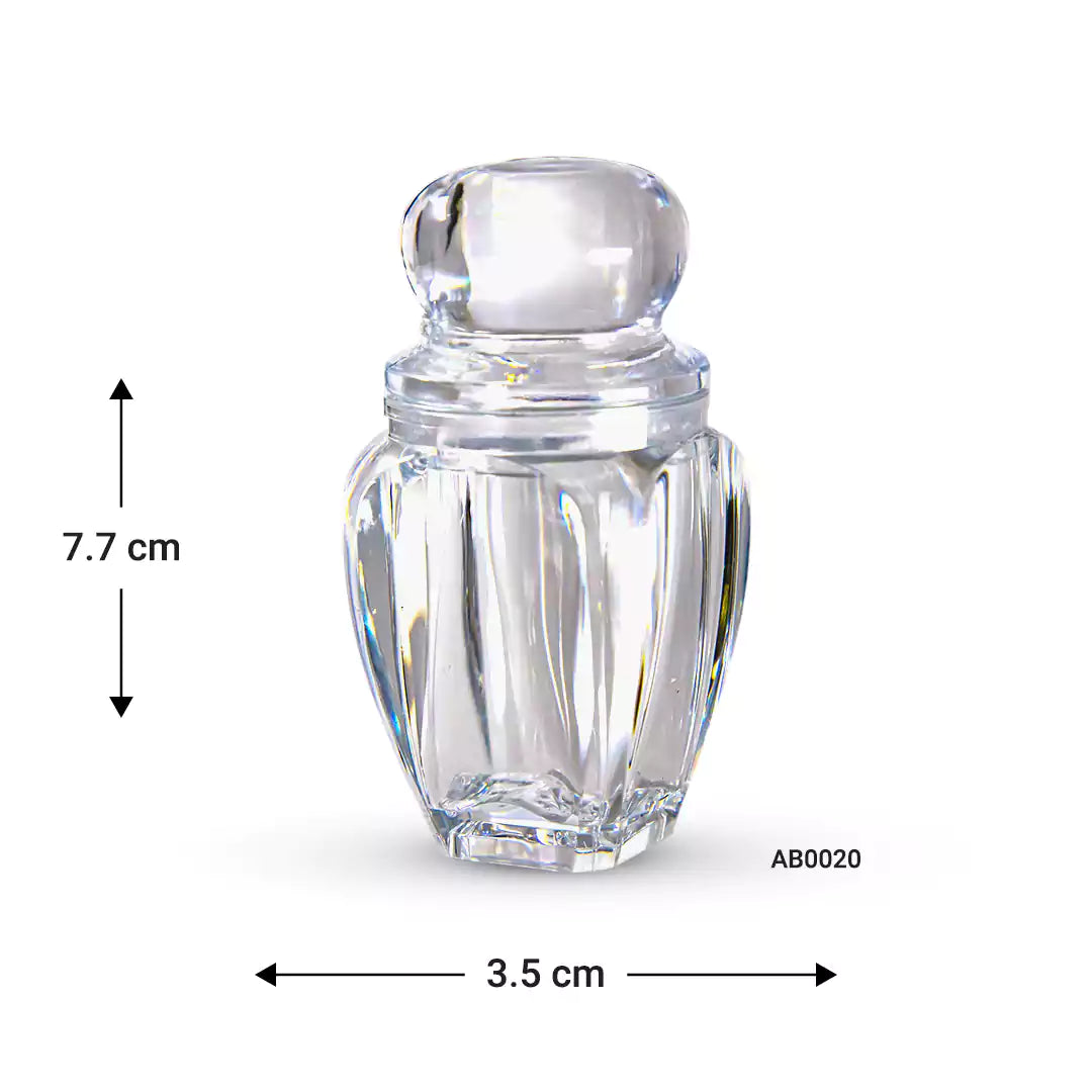 Acrylic Jar Oval clear shape NEW RELEASE