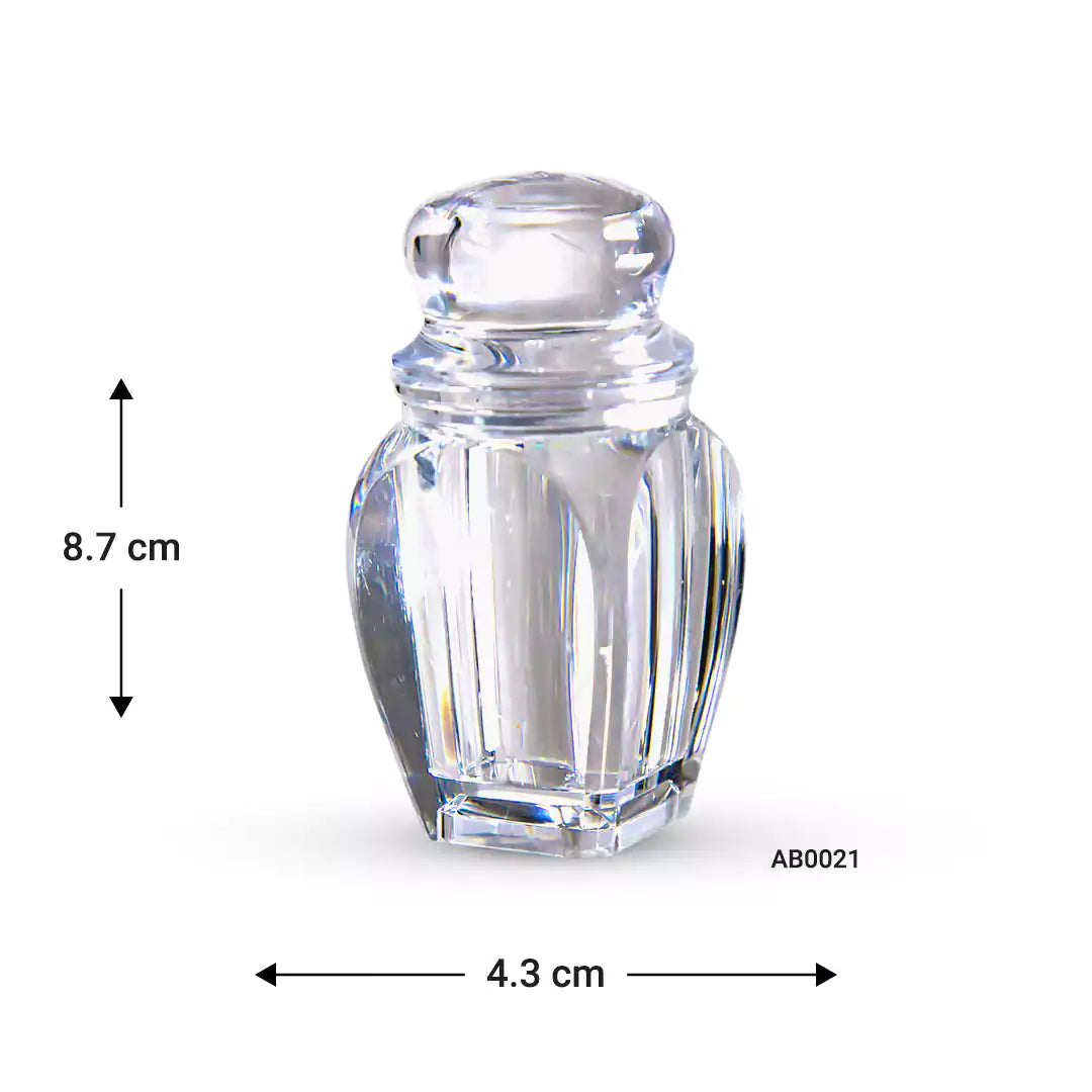 Acrylic Jar Oval clear shape NEW RELEASE