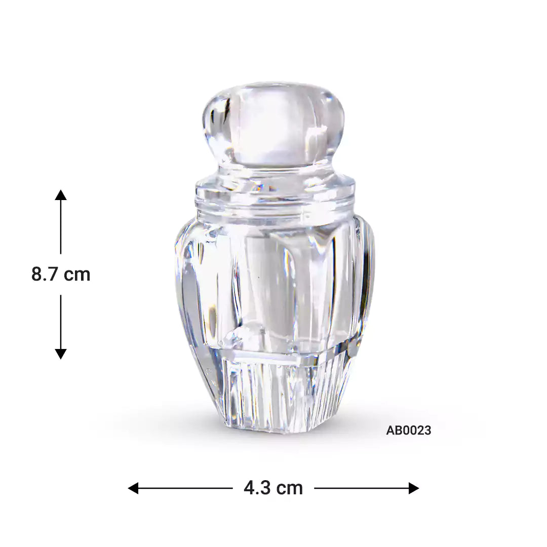 Acrylic Jar Oval clear shape NEW RELEASE