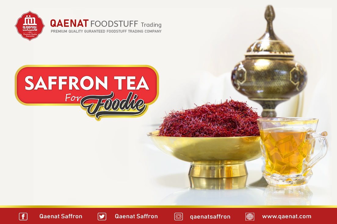 Saffron tea for foodie
